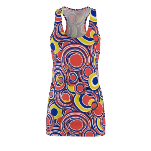 Carnival Circles on a Racerback Dress