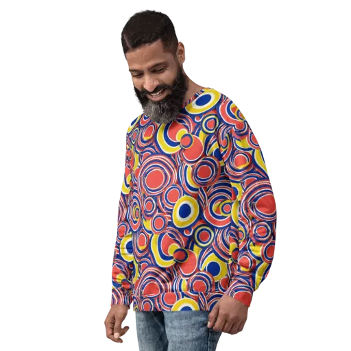 Carnival Circles on a Sweatshirt