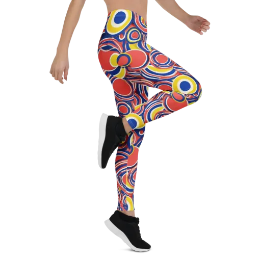 Carnival Circles on a Leggings