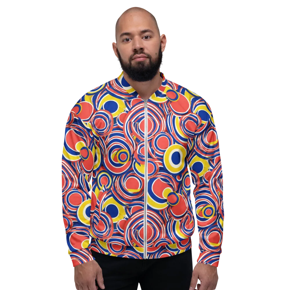 Carnival Circles on Bomber Jacket — Front