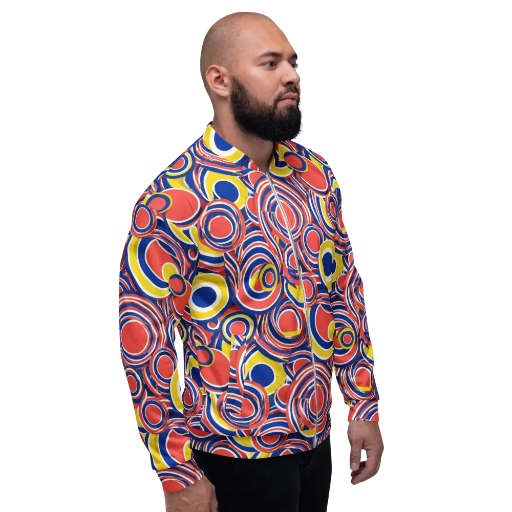 Carnival Circles on Bomber Jacket — Right