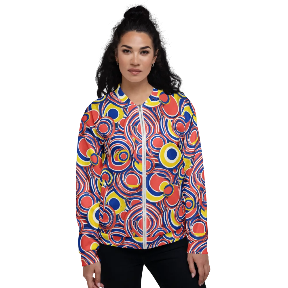 Carnival Circles on Bomber Jacket — Front