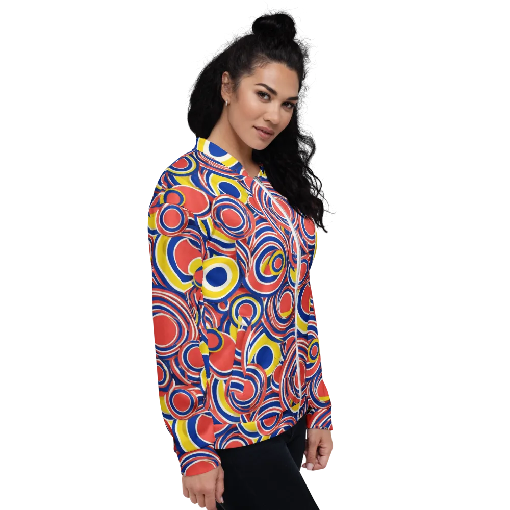 Carnival Circles on Bomber Jacket — Right