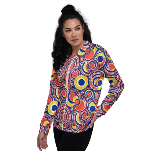 Carnival Circles on a Bomber Jacket