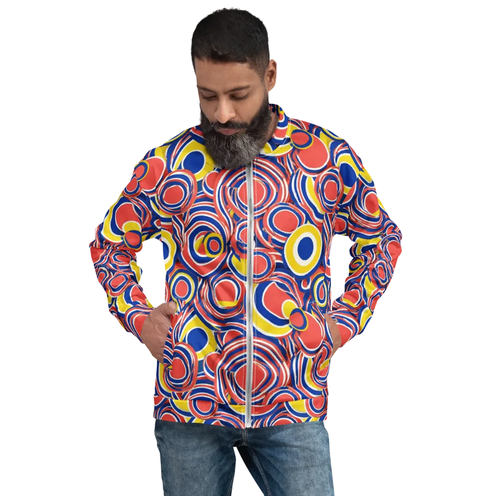 Carnival Circles on Bomber Jacket — Front