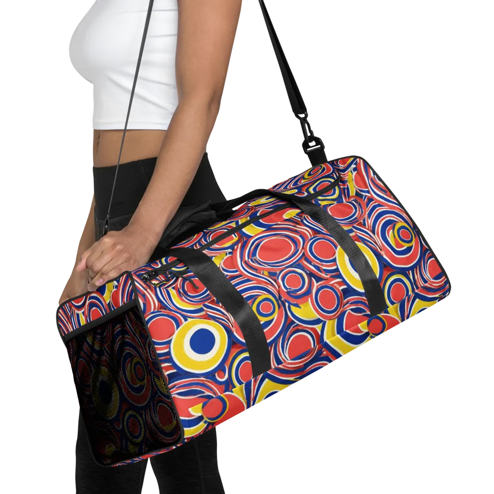 Carnival Circles on Duffle Bag — Front