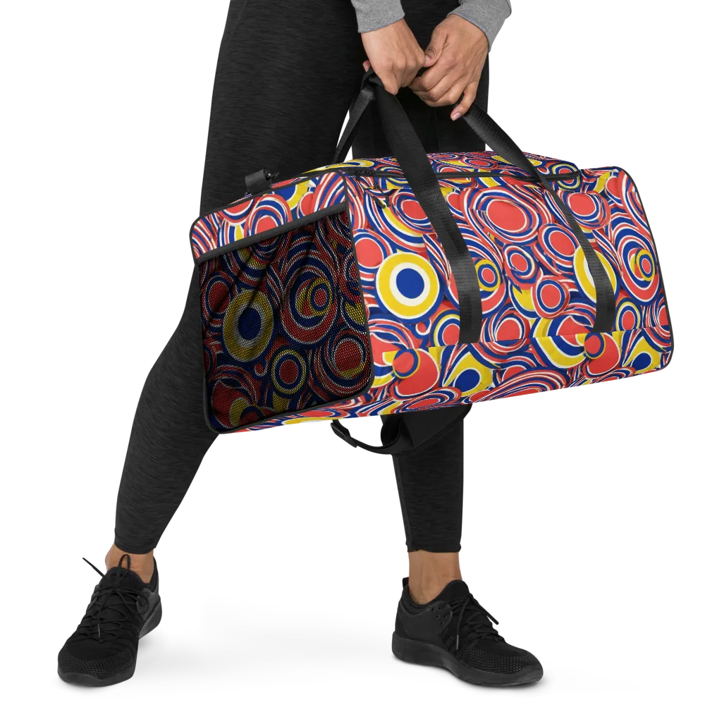 Carnival Circles on Duffle Bag — Right Front
