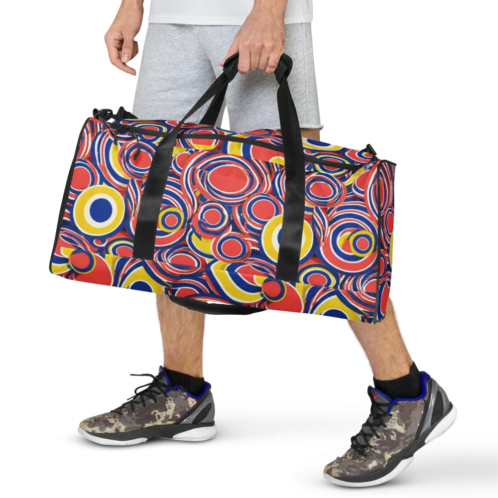 Carnival Circles on Duffle Bag — Front