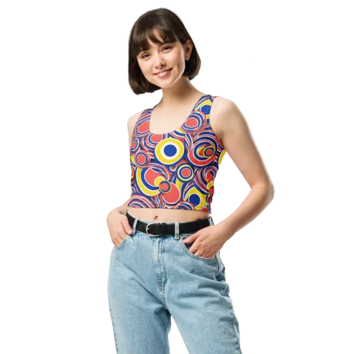 Carnival Circles on a Crop Top