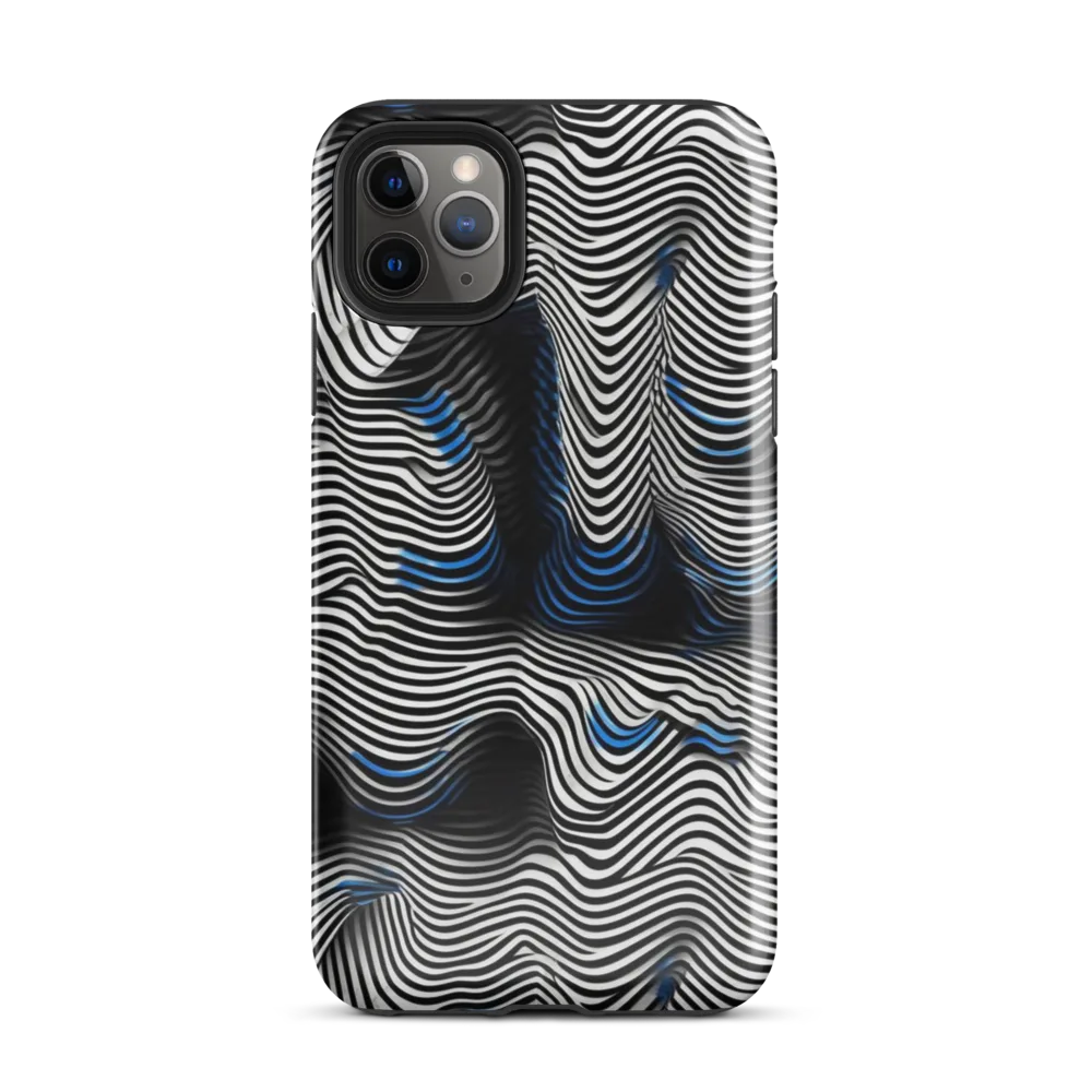 Cobalt Undulation on Tough Case for iPhone® — Front