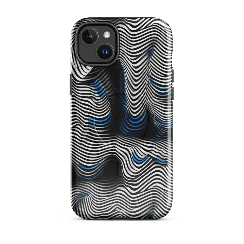 Cobalt Undulation on MagSafe Tough Case for iPhone® — Front