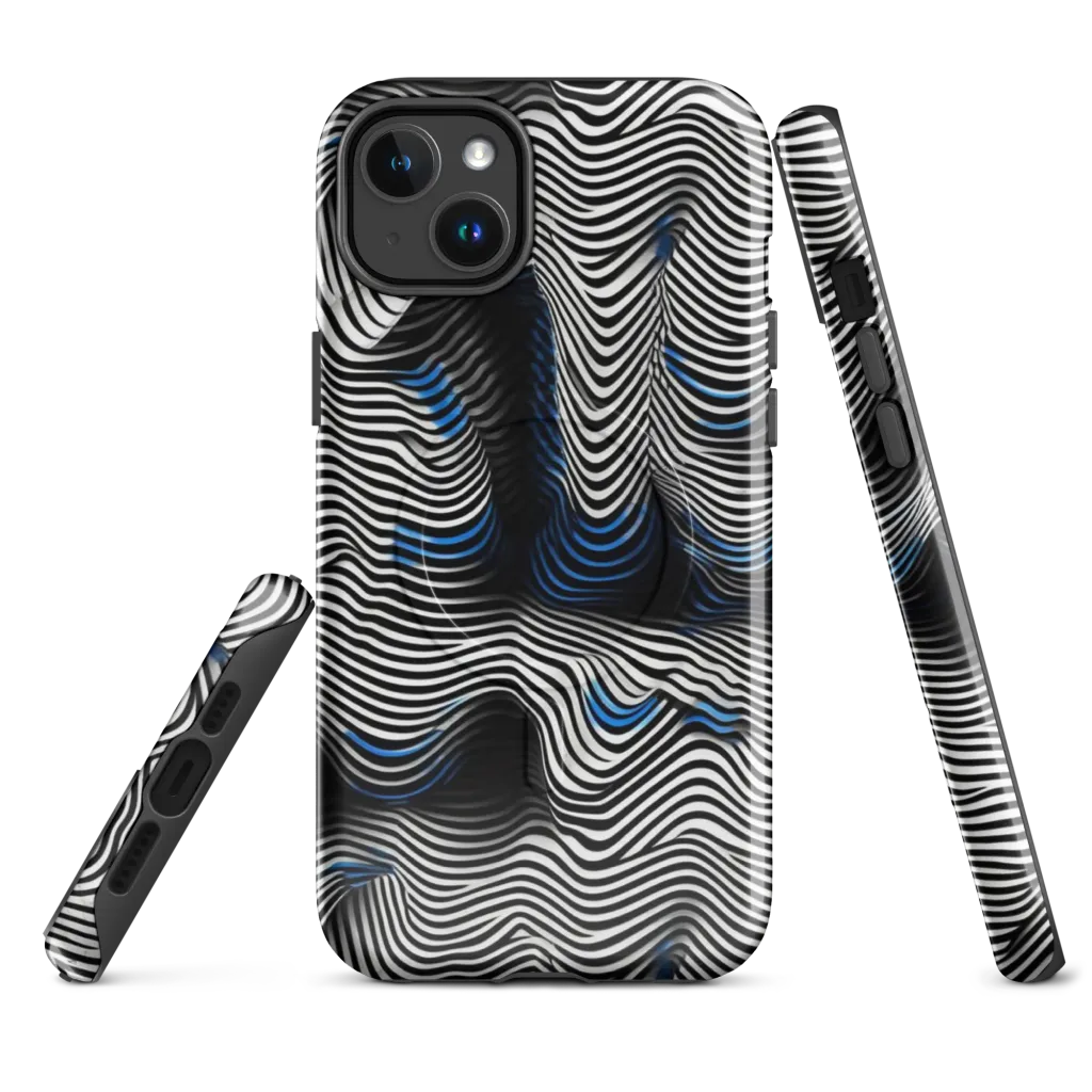 Cobalt Undulation on MagSafe Tough Case for iPhone® — Front