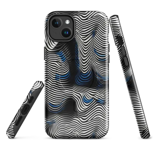Cobalt Undulation on a MagSafe Tough Case for iPhone®