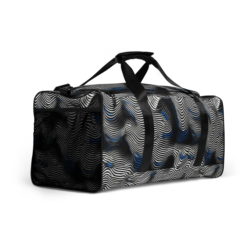 Cobalt Undulation on Duffle Bag — Right Front
