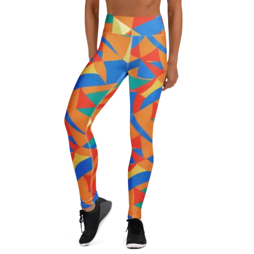 Harlequin Drift on a Yoga Leggings