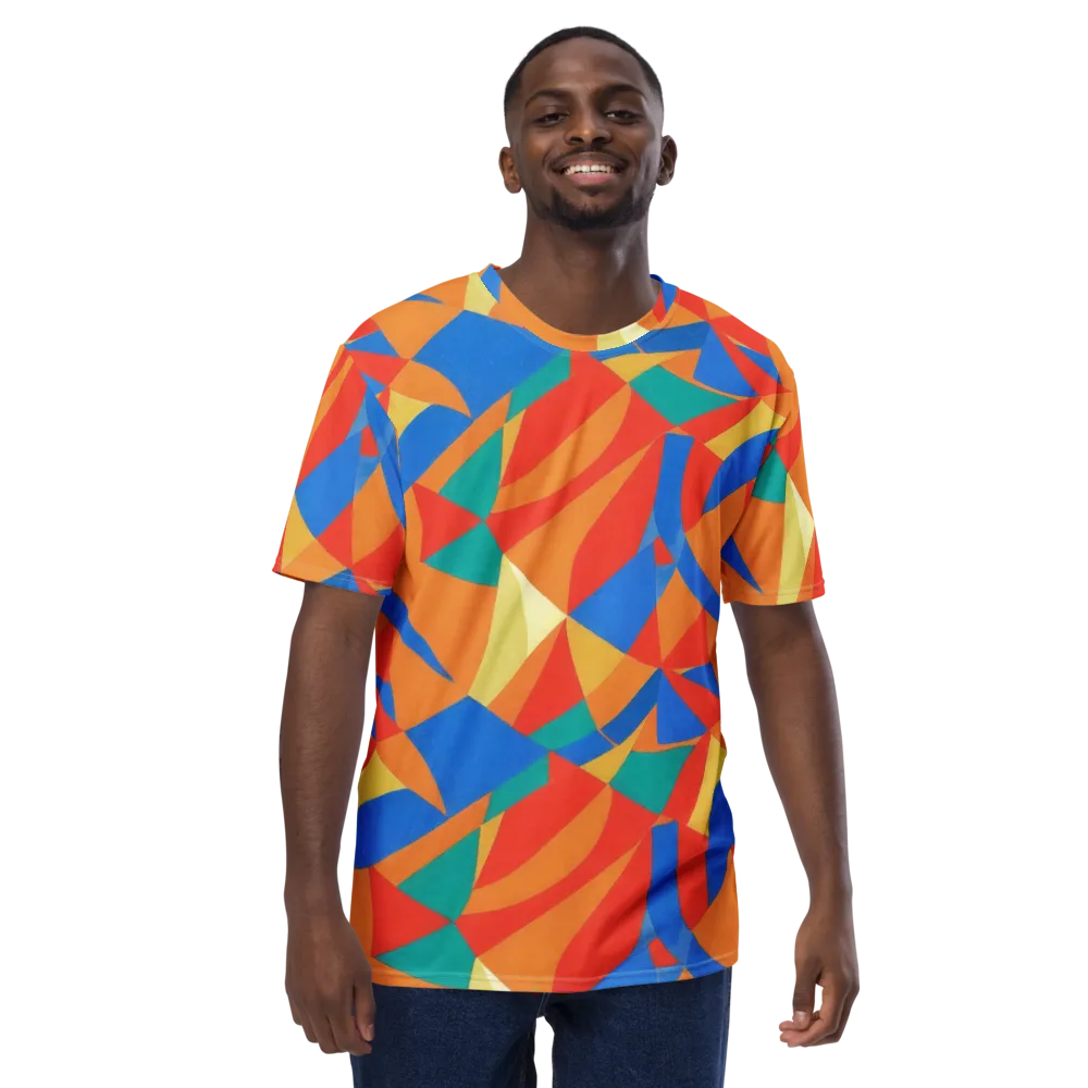 Harlequin Drift on Men's Crew Neck T-Shirt — Front