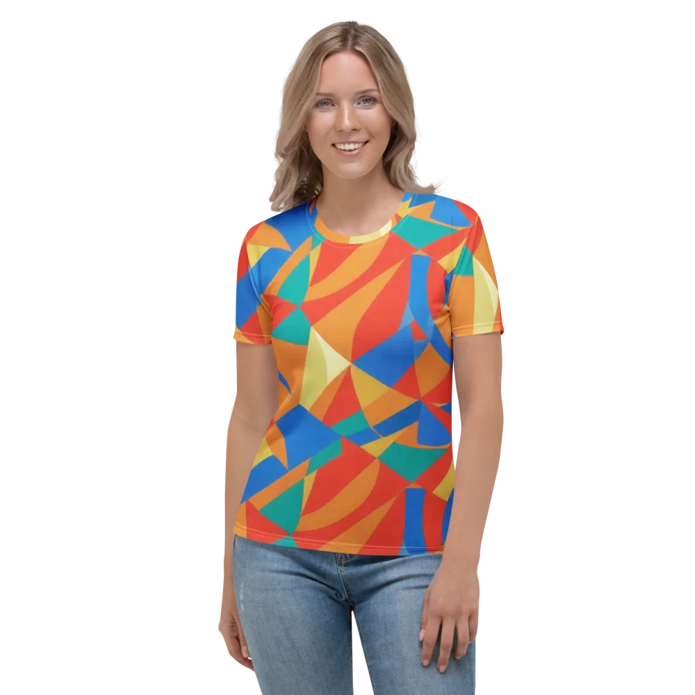 Harlequin Drift on Women's Crew Neck T-Shirt — Front