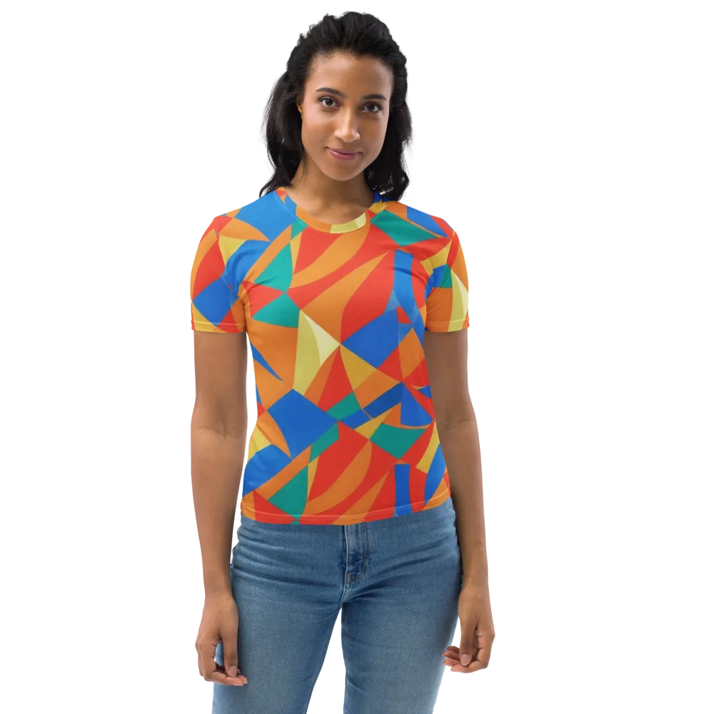 Harlequin Drift on Women's Crew Neck T-Shirt — Front