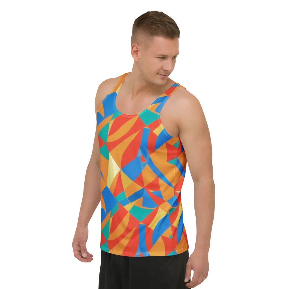 Harlequin Drift on Men's Tank Top — Left Front