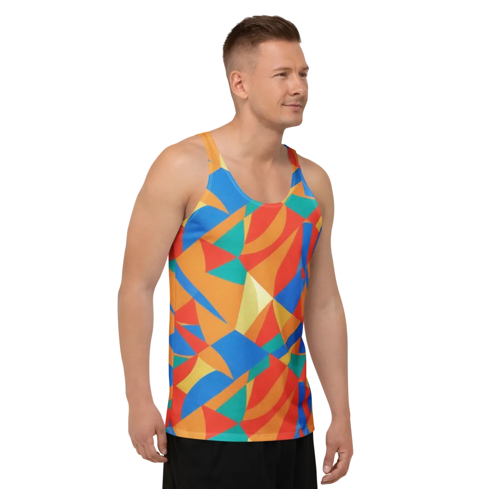 Harlequin Drift on Men's Tank Top — Right Front