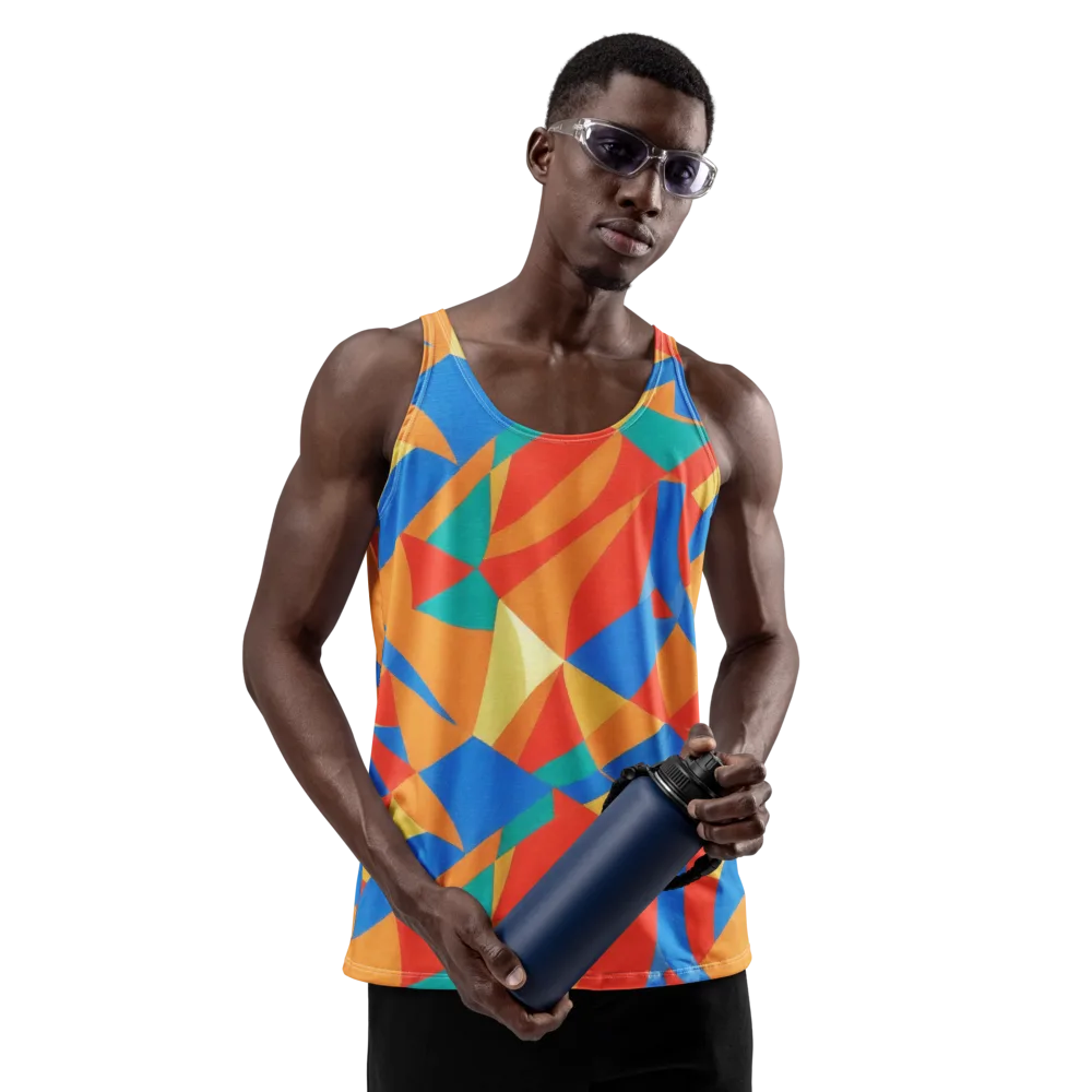 Harlequin Drift on Men's Tank Top — Front