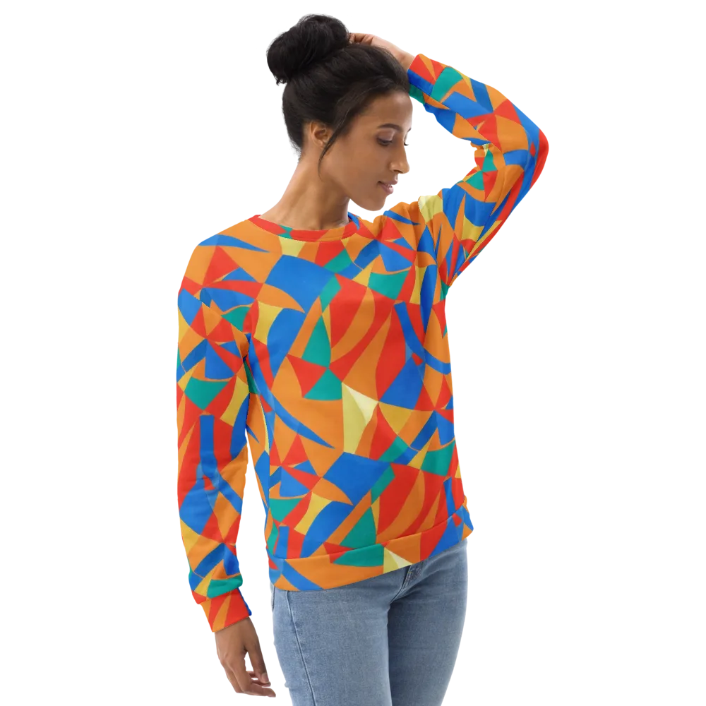 Harlequin Drift on Sweatshirt — Right Front