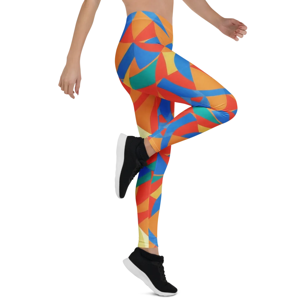 Harlequin Drift on Leggings — Right