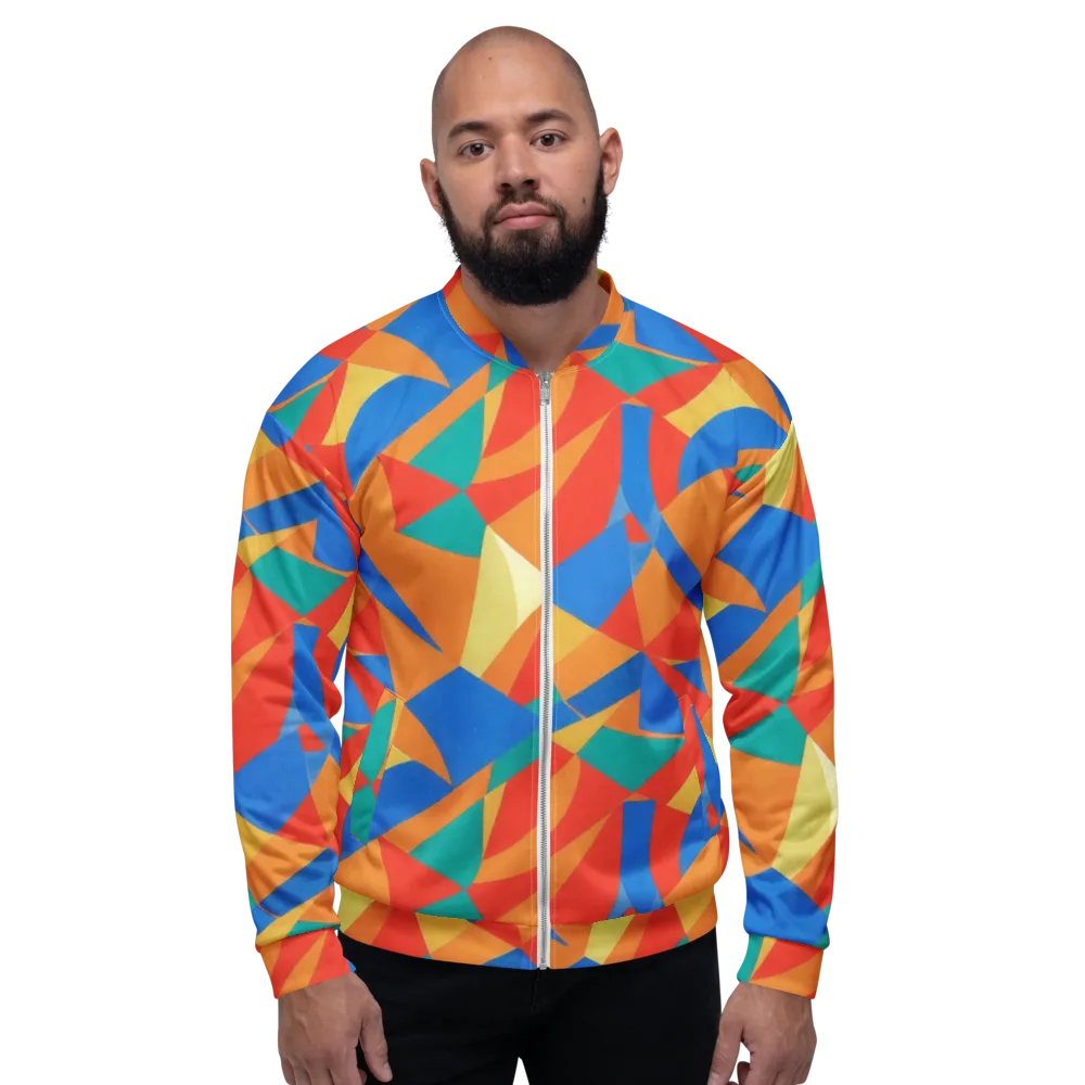 Harlequin Drift on Bomber Jacket — Front