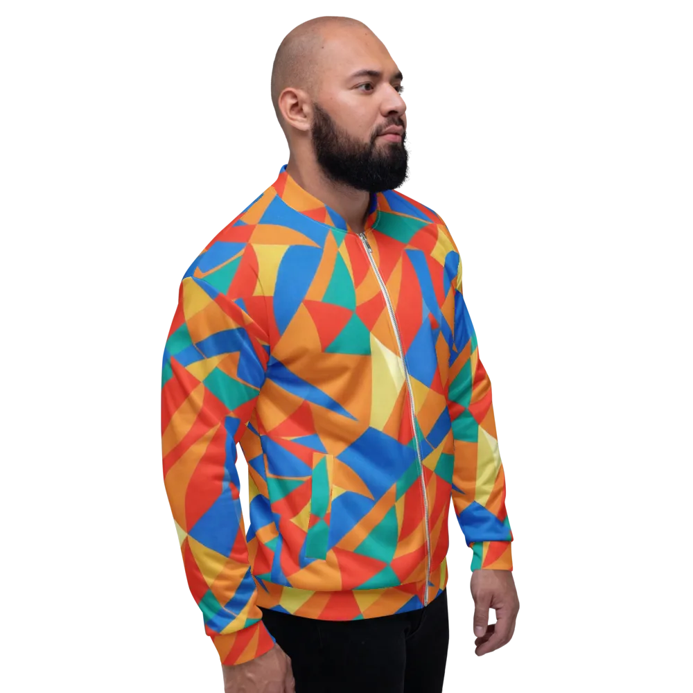 Harlequin Drift on Bomber Jacket — Right