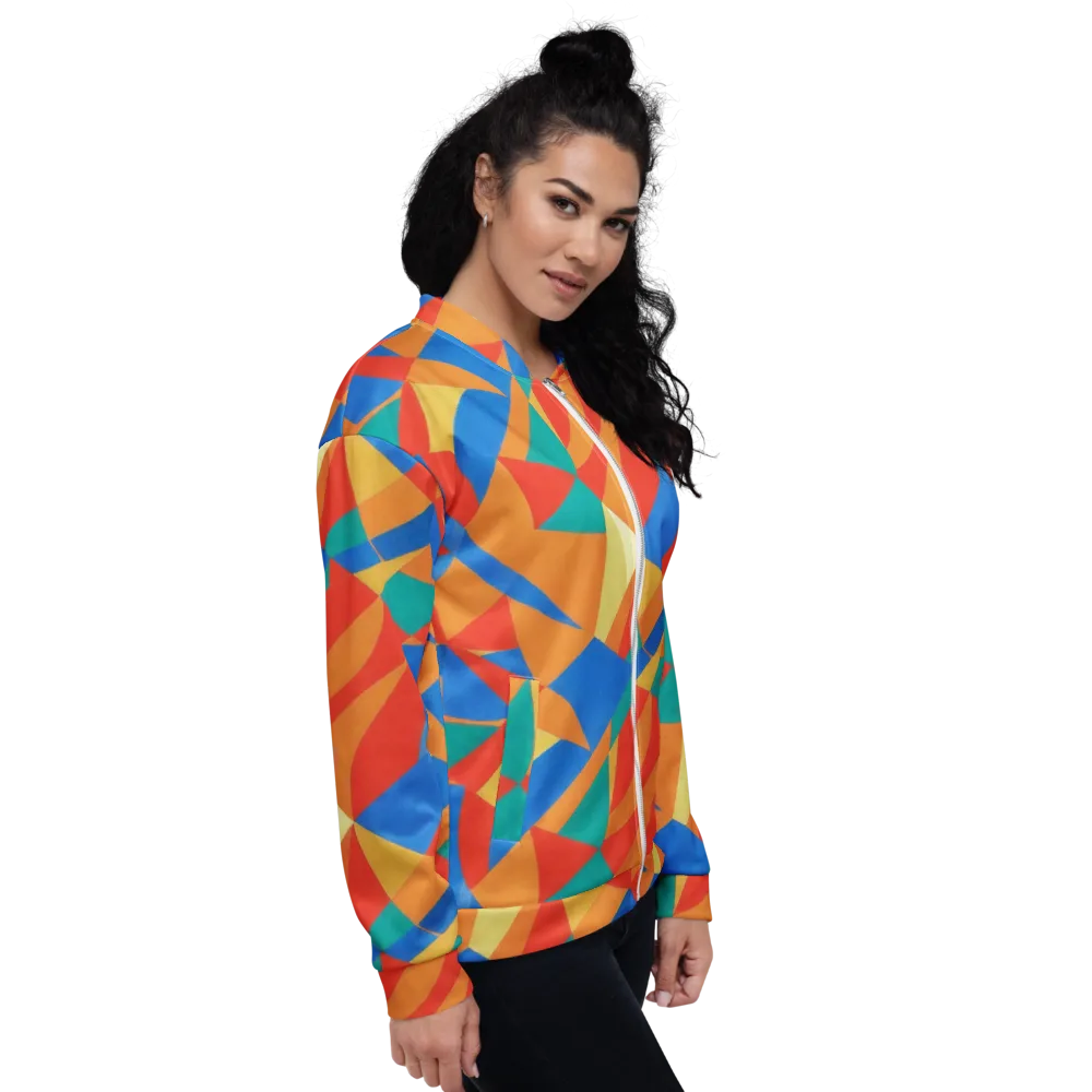 Harlequin Drift on Bomber Jacket — Right