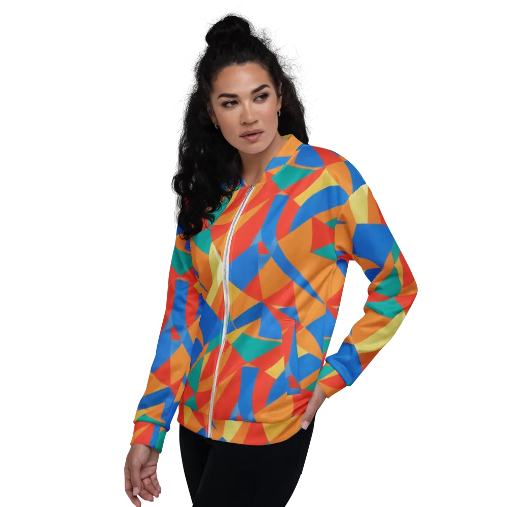 Harlequin Drift on Bomber Jacket — Left