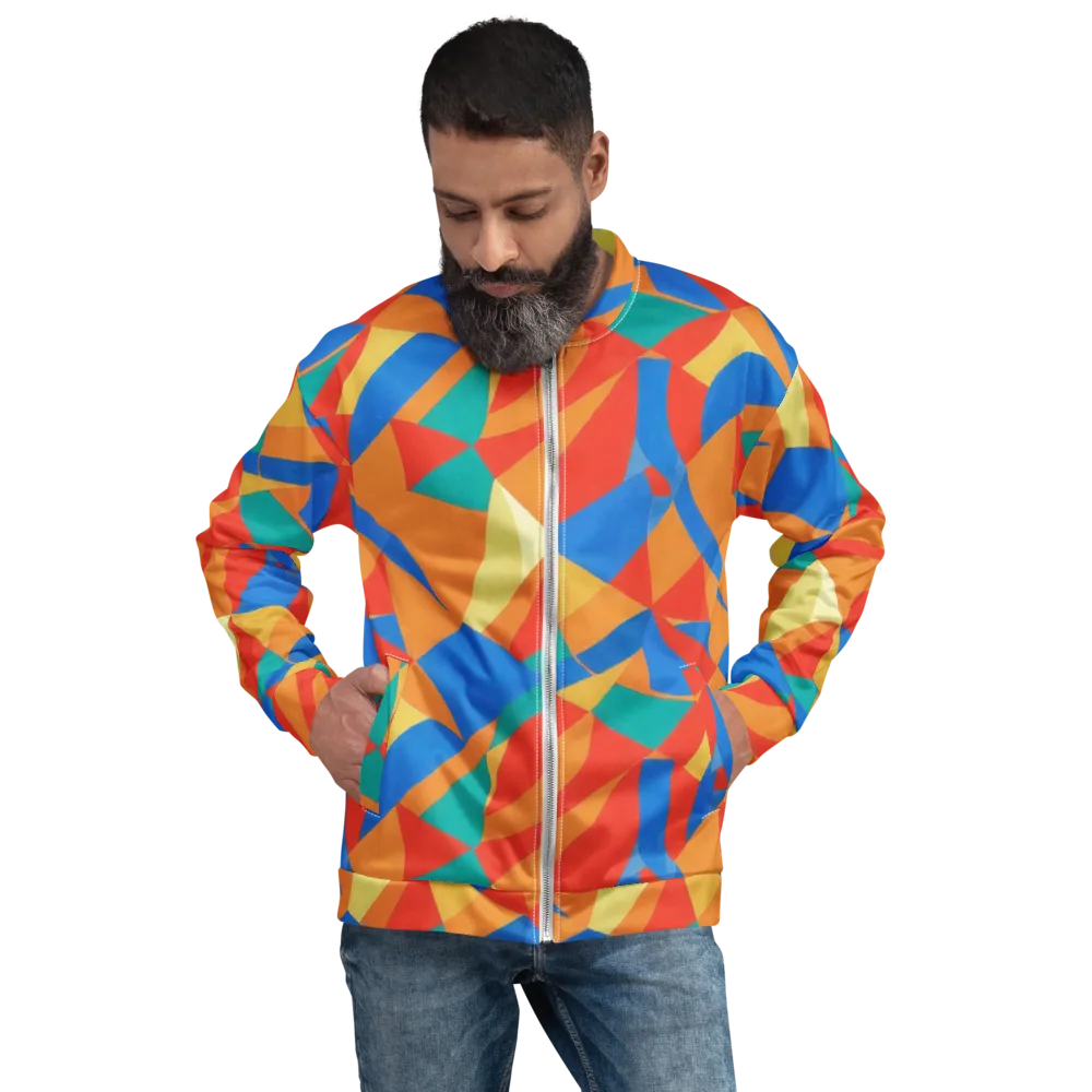 Harlequin Drift on Bomber Jacket — Front