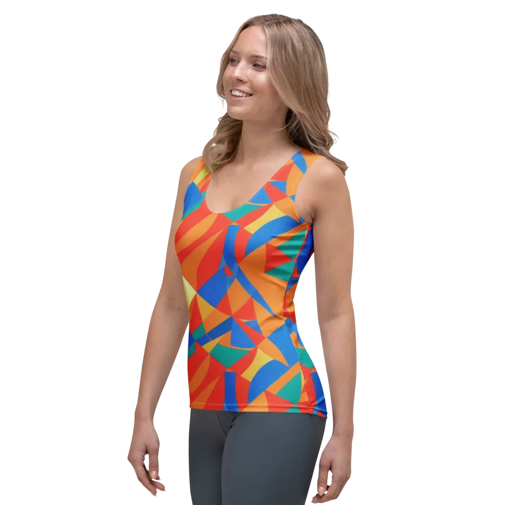 Harlequin Drift on Women's Tank Top — Left Front