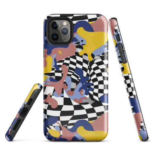 Chromatic Checkmate on a Tough Case for iPhone®