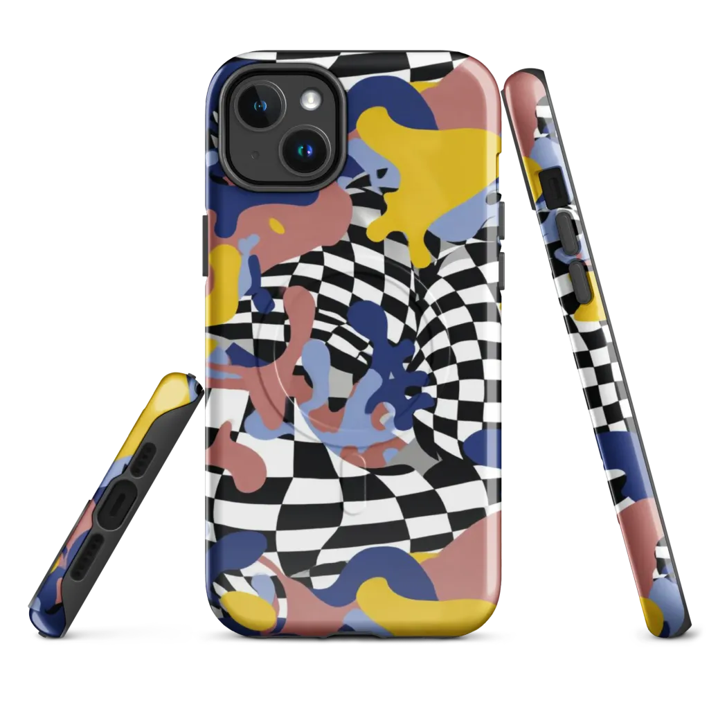 Chromatic Checkmate on MagSafe Tough Case for iPhone® — Front