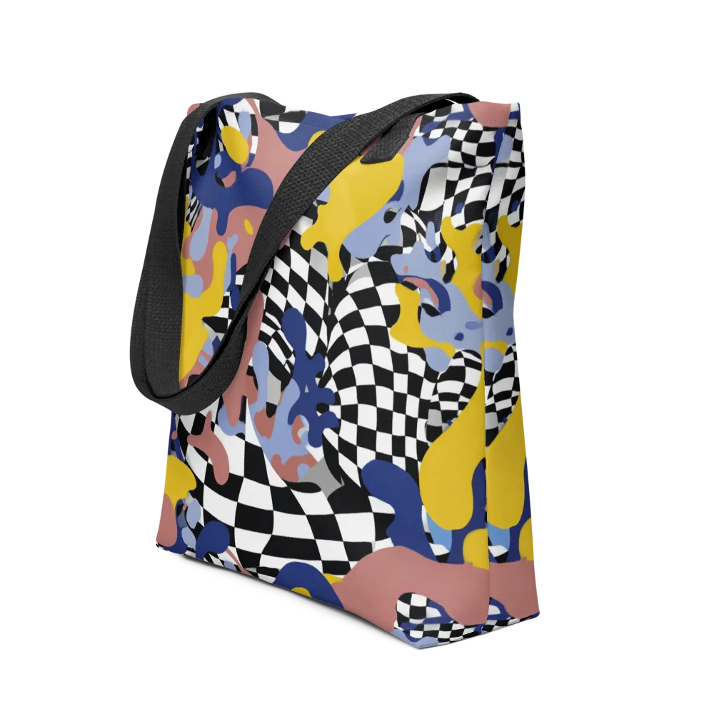 Chromatic Checkmate on Tote Bag — Front