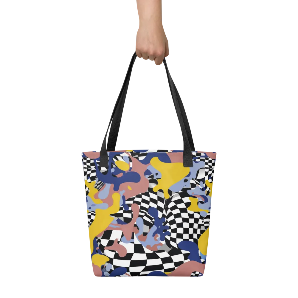 Chromatic Checkmate on Tote Bag — Front
