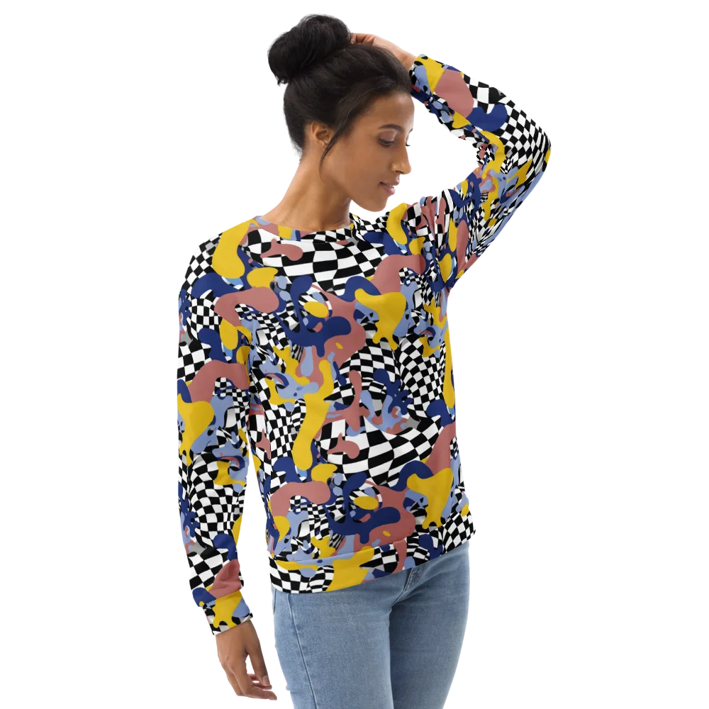 Chromatic Checkmate on Sweatshirt — Right Front