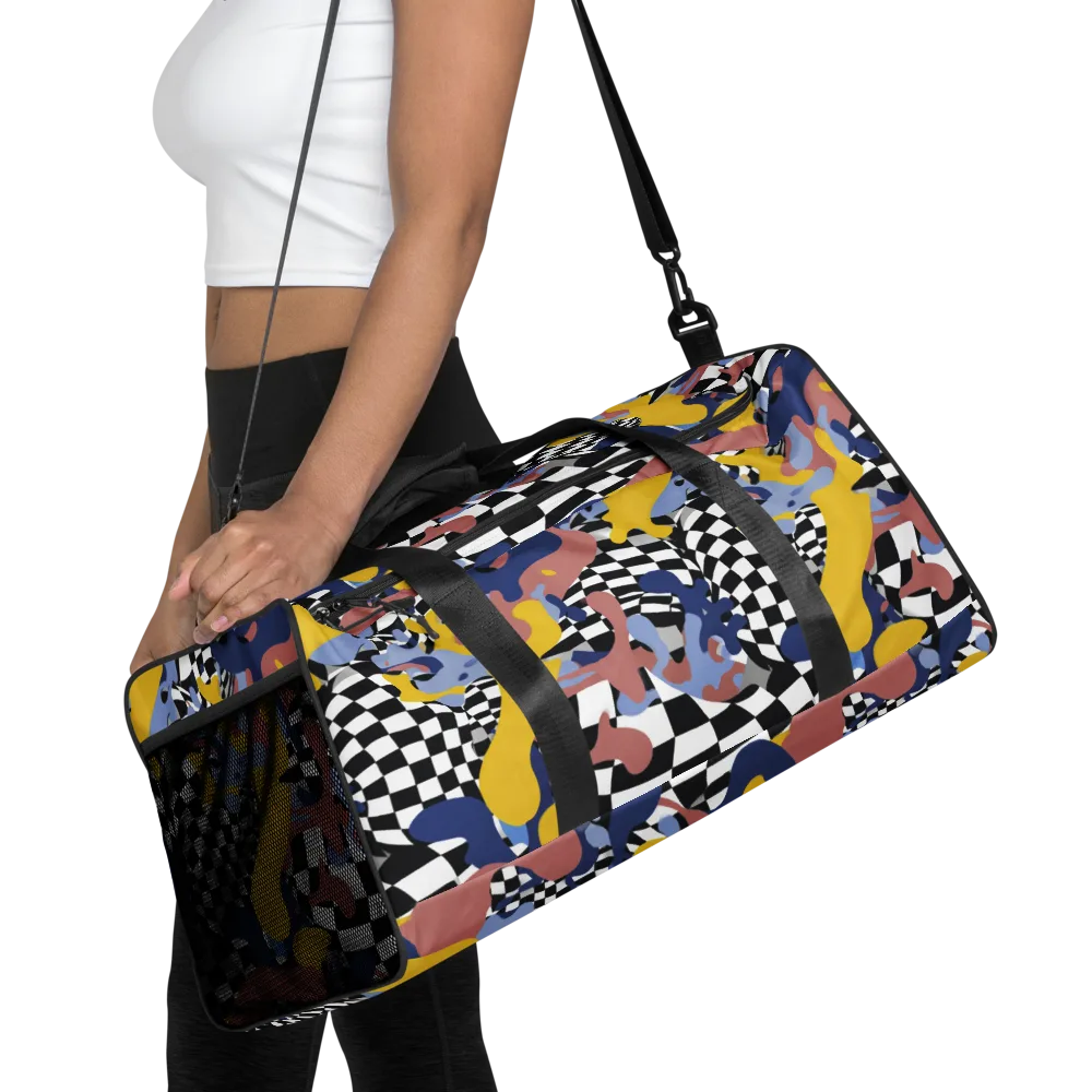 Chromatic Checkmate on Duffle Bag — Front