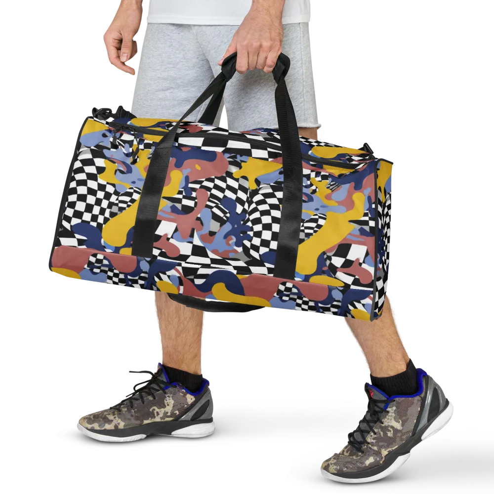 Chromatic Checkmate on Duffle Bag — Front