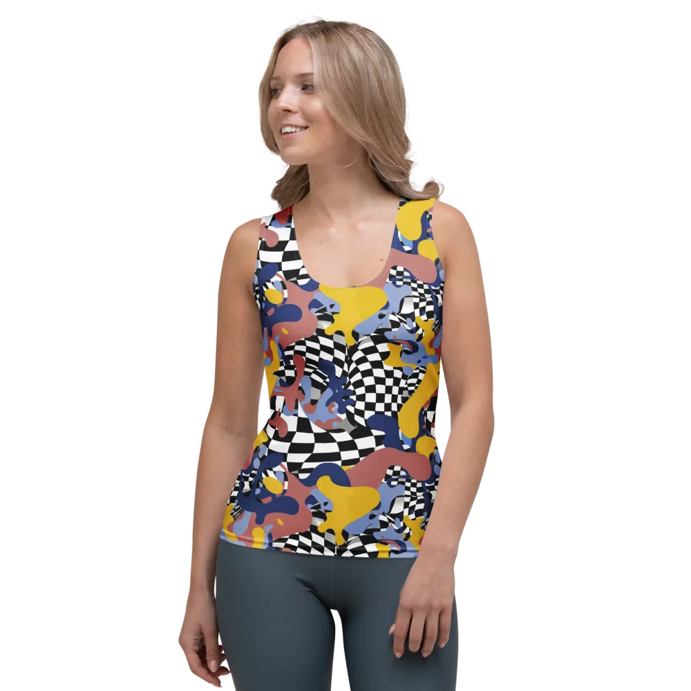 Chromatic Checkmate on Women's Tank Top — Front