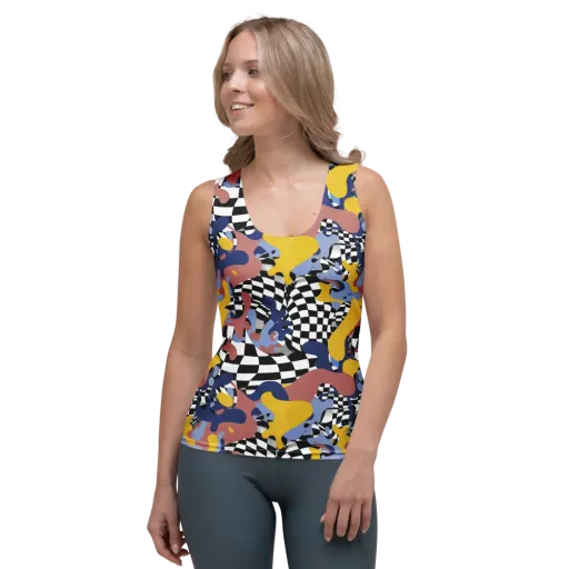 Chromatic Checkmate on a Women's Tank Top