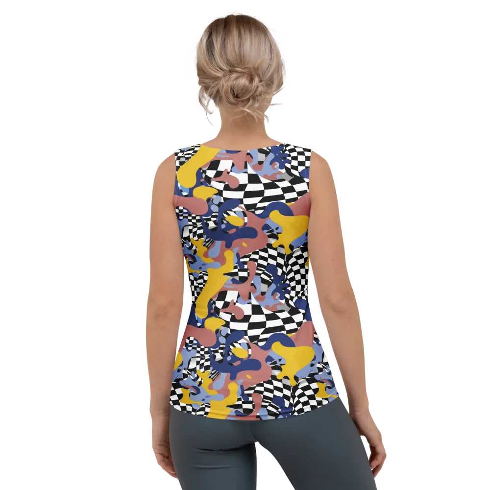 Chromatic Checkmate on Women's Tank Top — Back