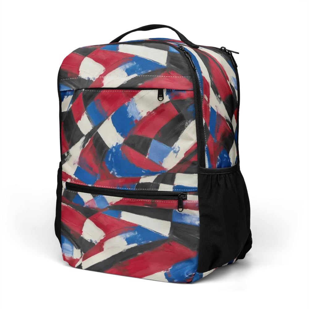 Patriot Brushwork on Utility Backpack — Left Front