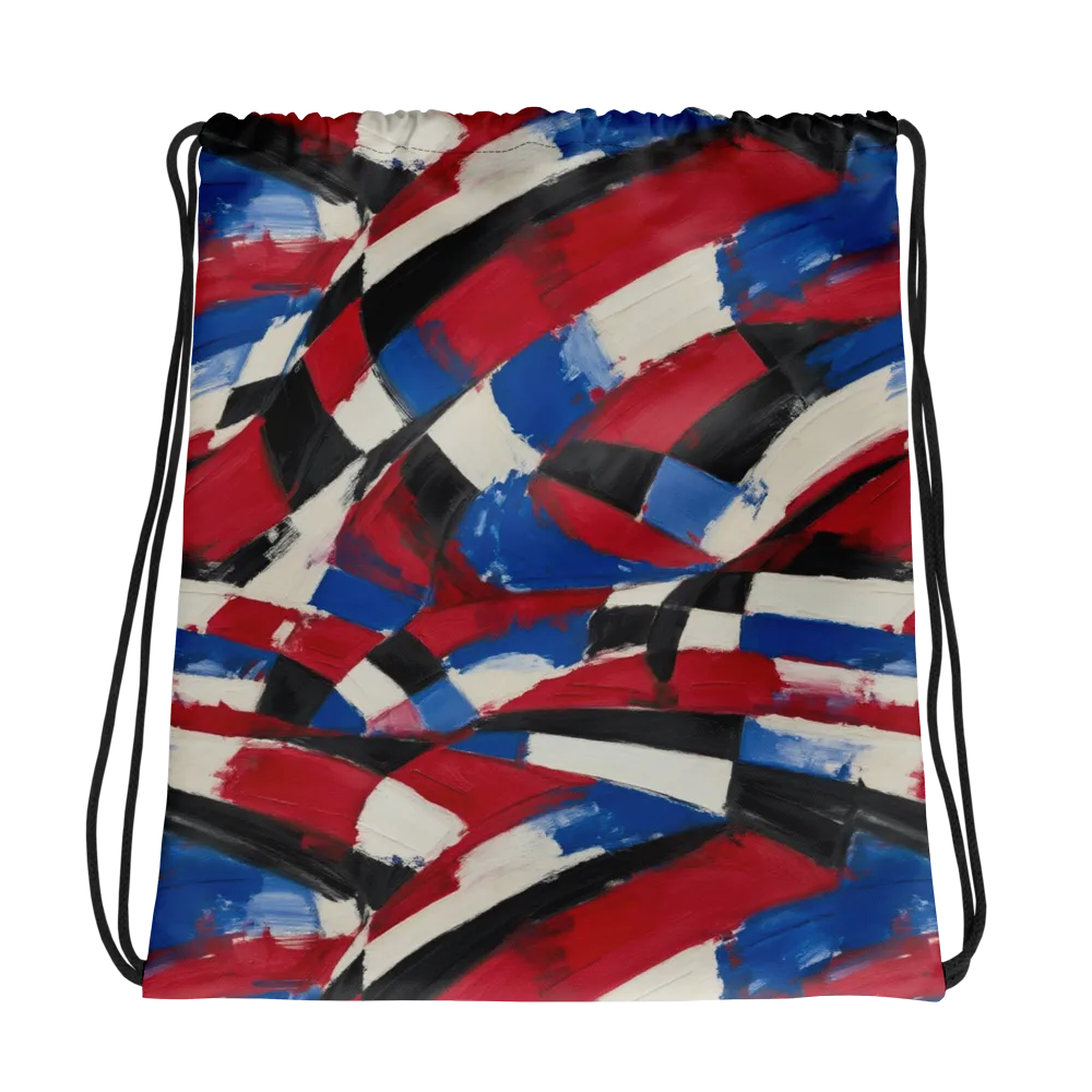 Patriot Brushwork on Drawstring Bag — Photo