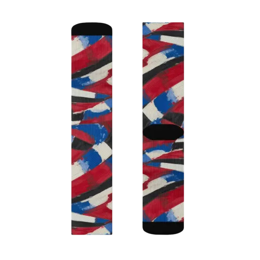 Patriot Brushwork on a Socks