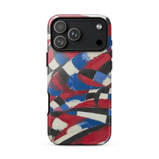 Patriot Brushwork on a Tough Case for iPhone®