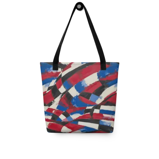Patriot Brushwork on a Tote Bag