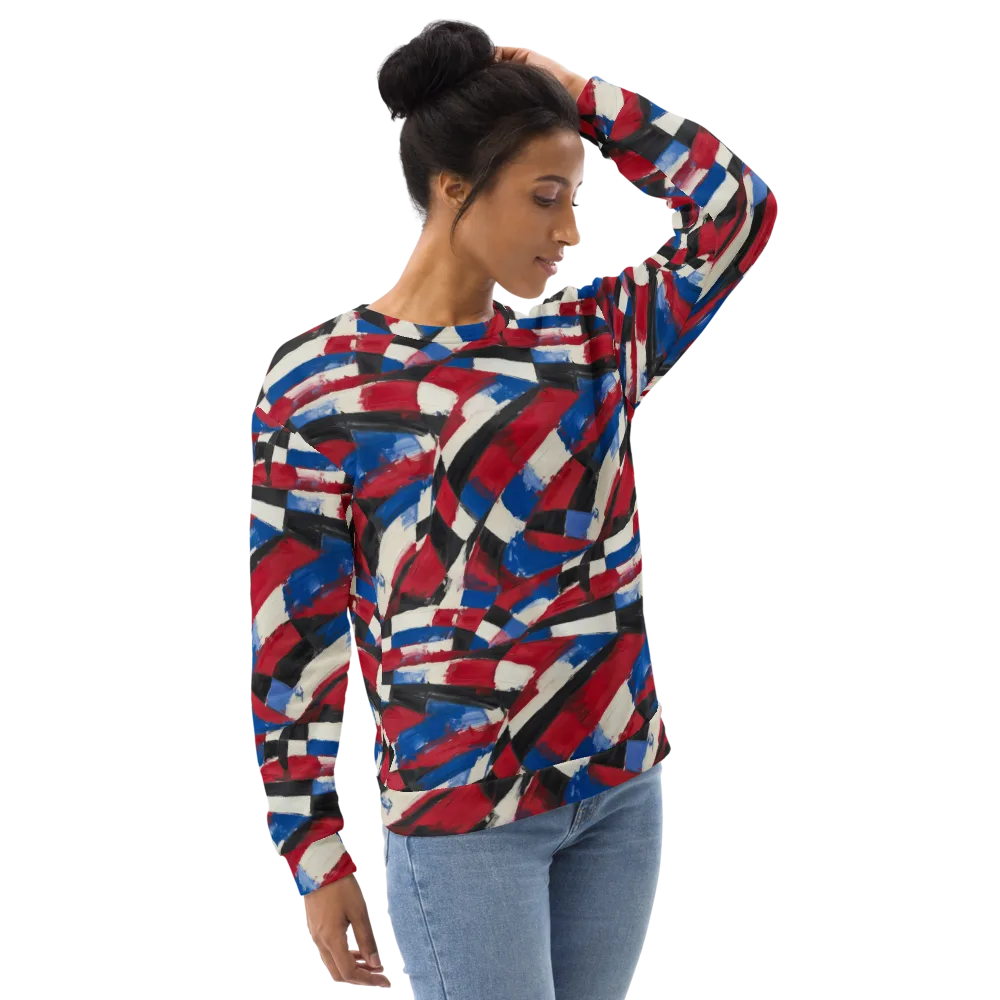 Patriot Brushwork on Sweatshirt — Right Front