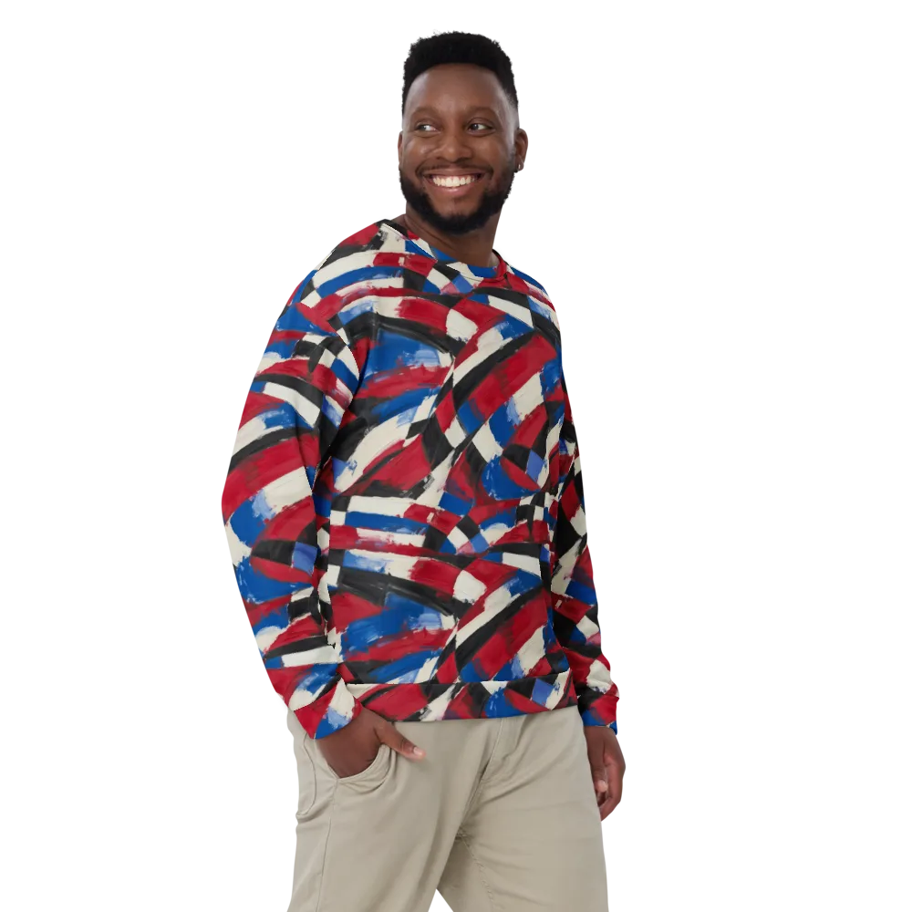 Patriot Brushwork on Sweatshirt — Front